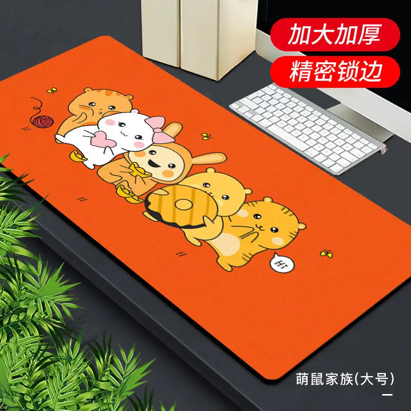 Large Canvas Mouse Pad for Office Desk with Gold Design - Image 11