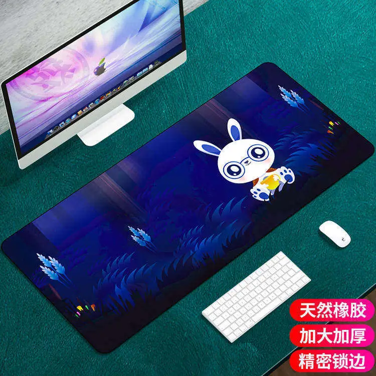 Large Canvas Mouse Pad for Office Desk with Gold Design - Image 12