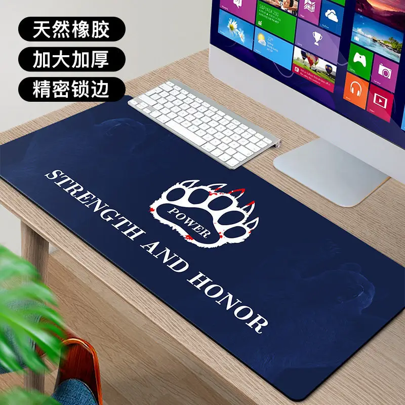 Large Canvas Mouse Pad for Office Desk with Gold Design - Image 15