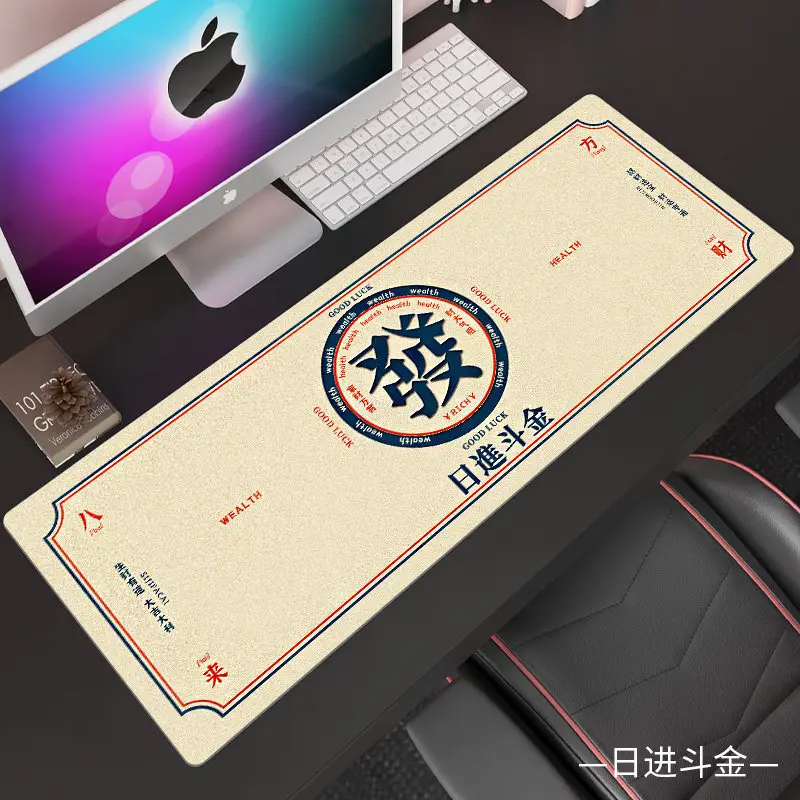 Large Canvas Mouse Pad for Office Desk with Gold Design - Image 18