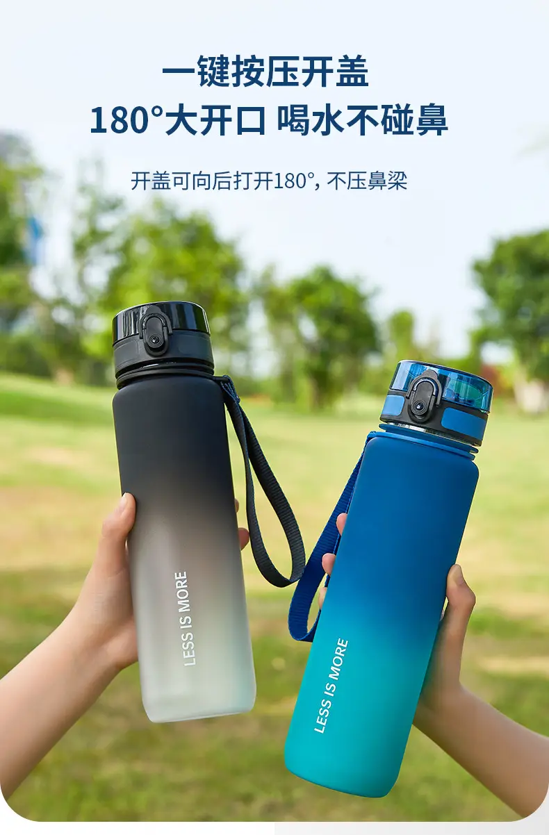 Men's Gradient Water Bottle 500ml High Temp Portable Cup — feature 12