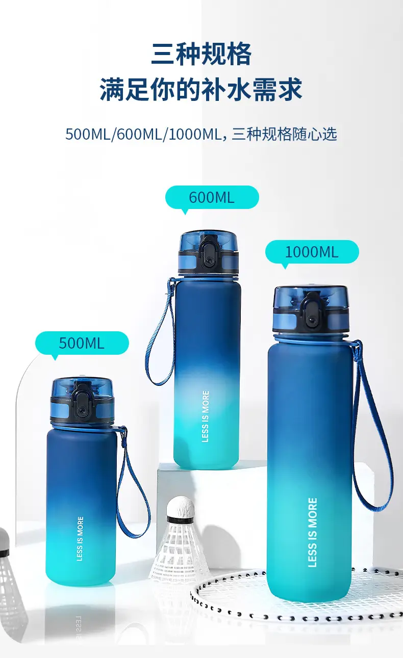 Men's Gradient Water Bottle 500ml High Temp Portable Cup — feature 13