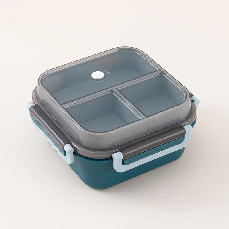 Double Layer Student Lunch Box Plastic Crate Microwave Heating - Image 5