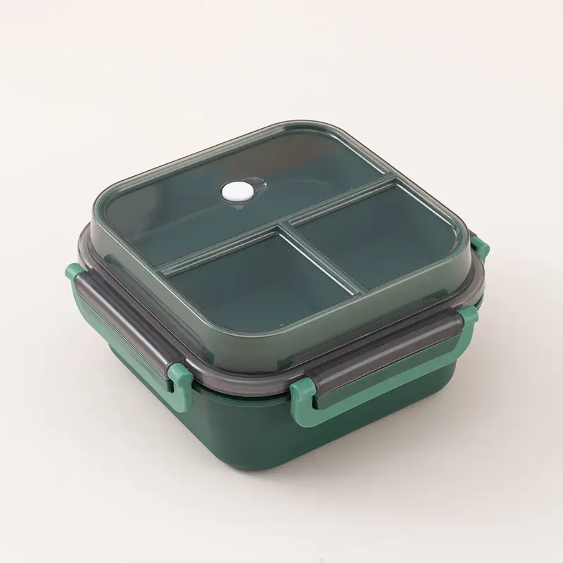 Double Layer Student Lunch Box Plastic Crate Microwave Heating - Image 6