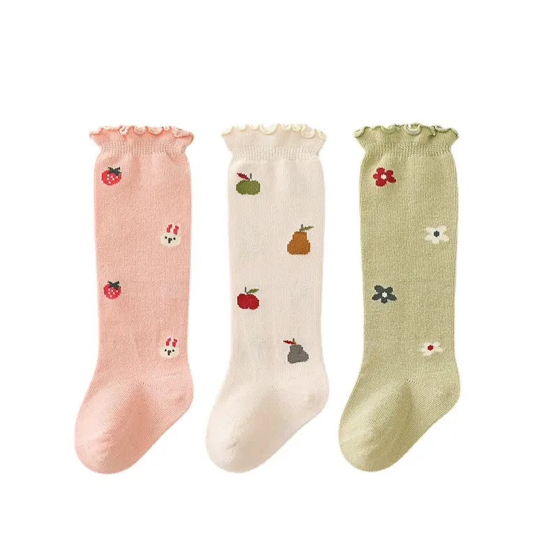 Xuwei Baby Over-the-Knee Warm Socks Cotton Newborn Girls - Image 14
