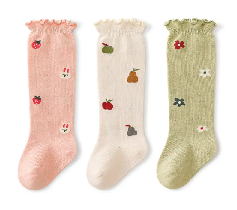 Xuwei Baby Over-the-Knee Warm Socks Cotton Newborn Girls — feature 4