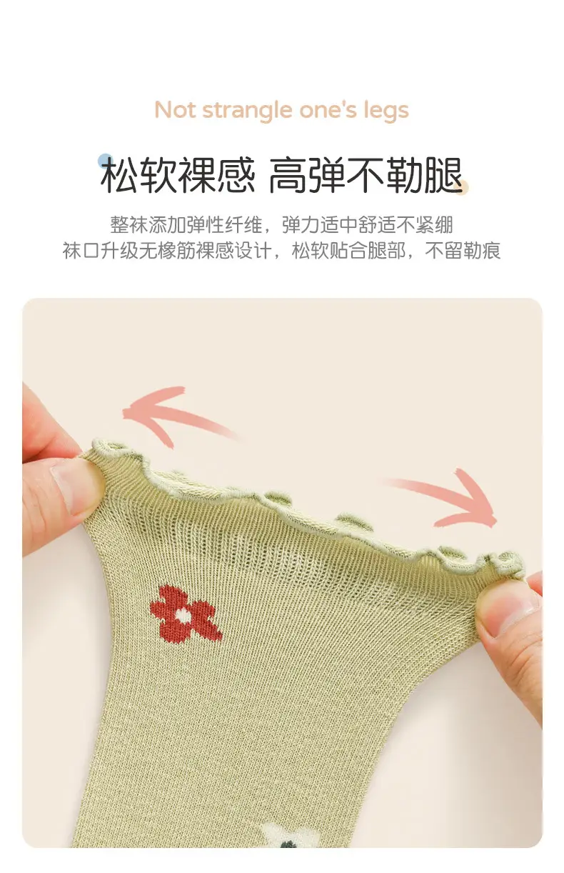 Xuwei Baby Over-the-Knee Warm Socks Cotton Newborn Girls — feature 6