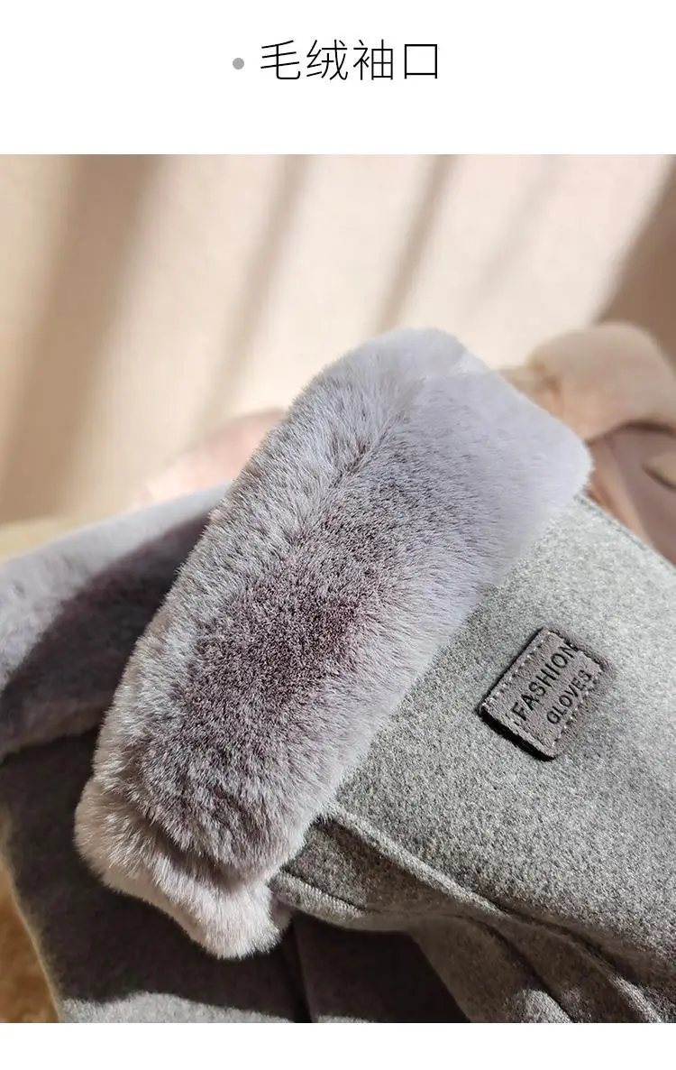 Women Winter Cycling Gloves Velvet Touch Screen Warm Coldproof — feature 17