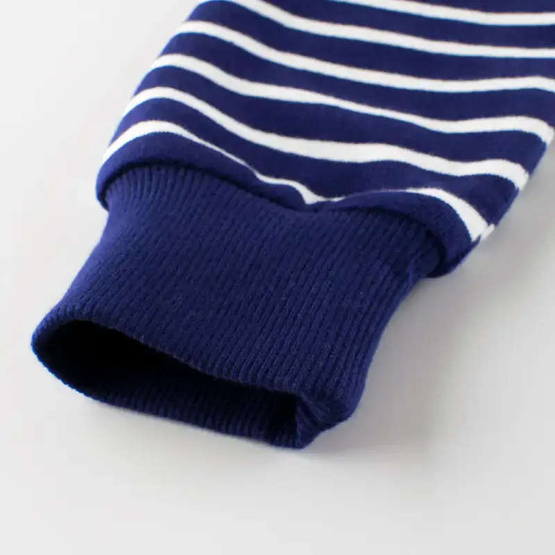 Kids Striped Sweatshirt Blue White 2024 Autumn - Image 4