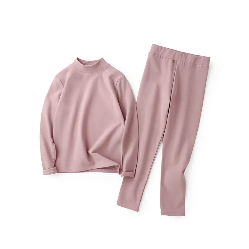 Autumn Winter Long Sleeve Suit for Girls Solid Color - Image 3