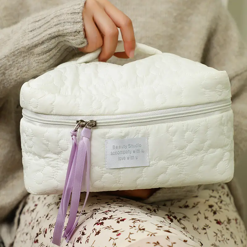 2025 Pink Quilted Travel Storage Bag for Women - Image 12