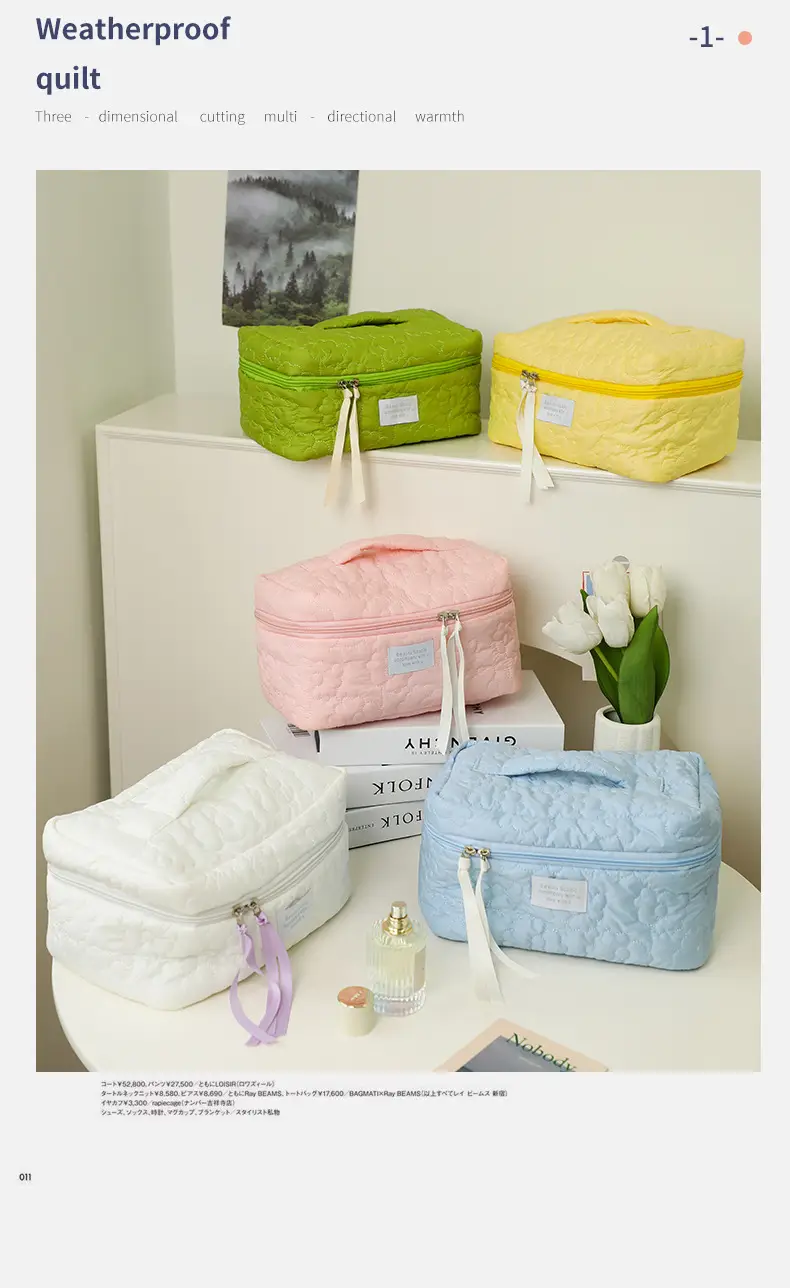 2025 Pink Quilted Travel Storage Bag for Women — feature 11