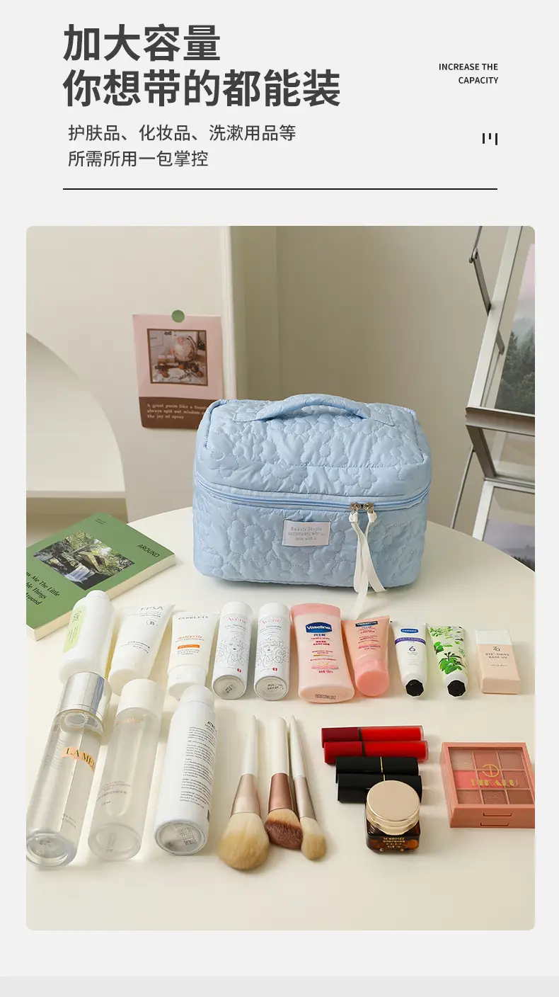2025 Pink Quilted Travel Storage Bag for Women — feature 3