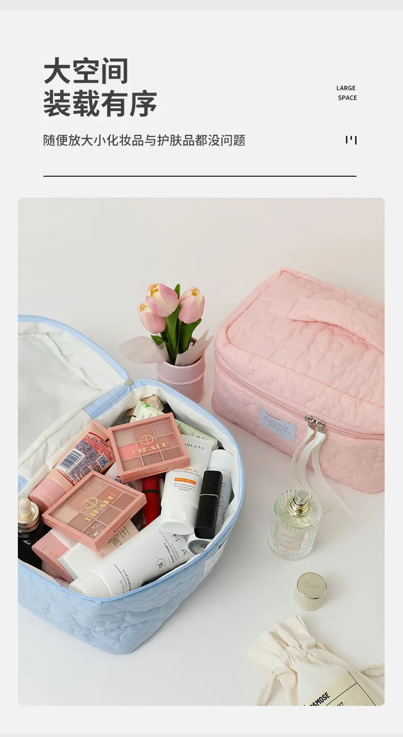 2025 Pink Quilted Travel Storage Bag for Women — feature 7