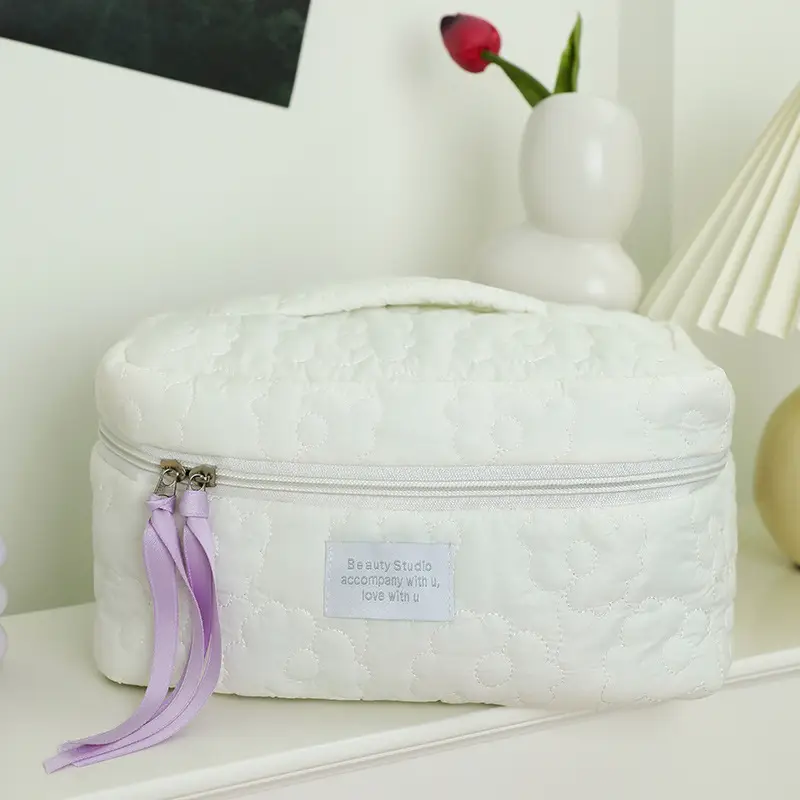 2025 Pink Quilted Travel Storage Bag for Women - Image 2