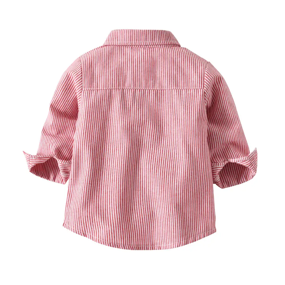 Boys Striped Long Sleeve Shirt Spring Autumn New Kids - Image 2