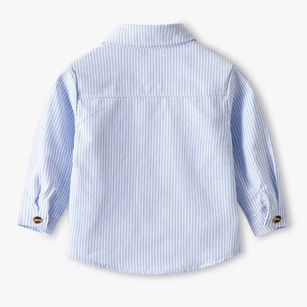 Boys Striped Long Sleeve Shirt Spring Autumn New Kids - Image 4