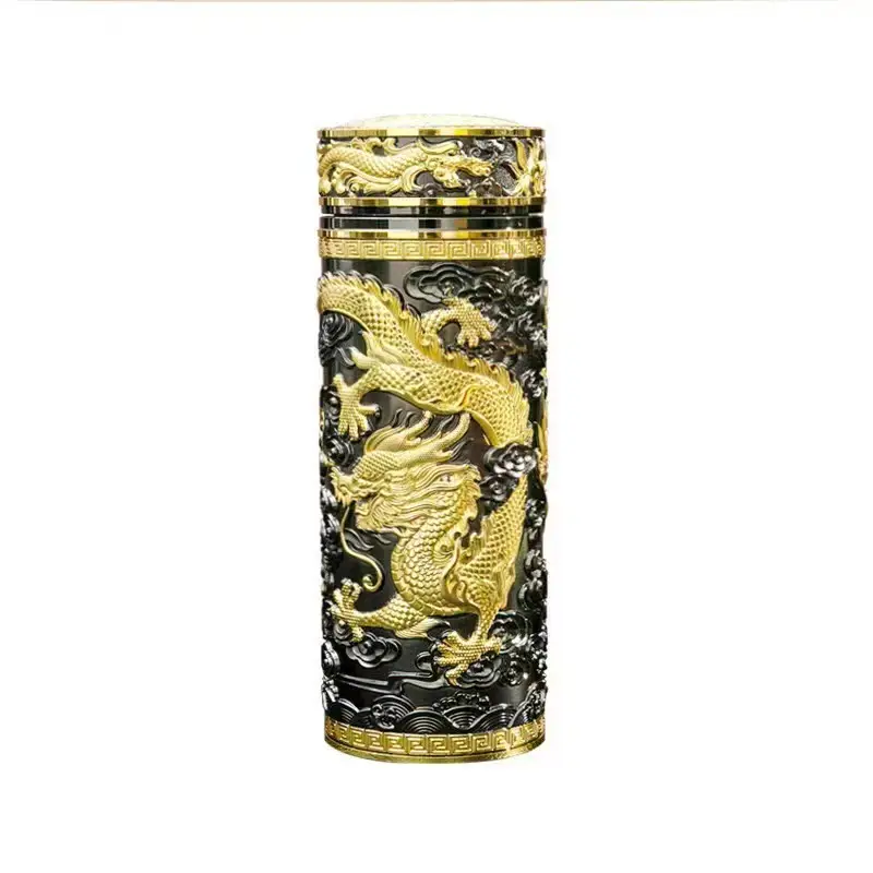 Dragon & Phoenix Cup Silver Ion Liner Craft Cup Gift Box - Image 8