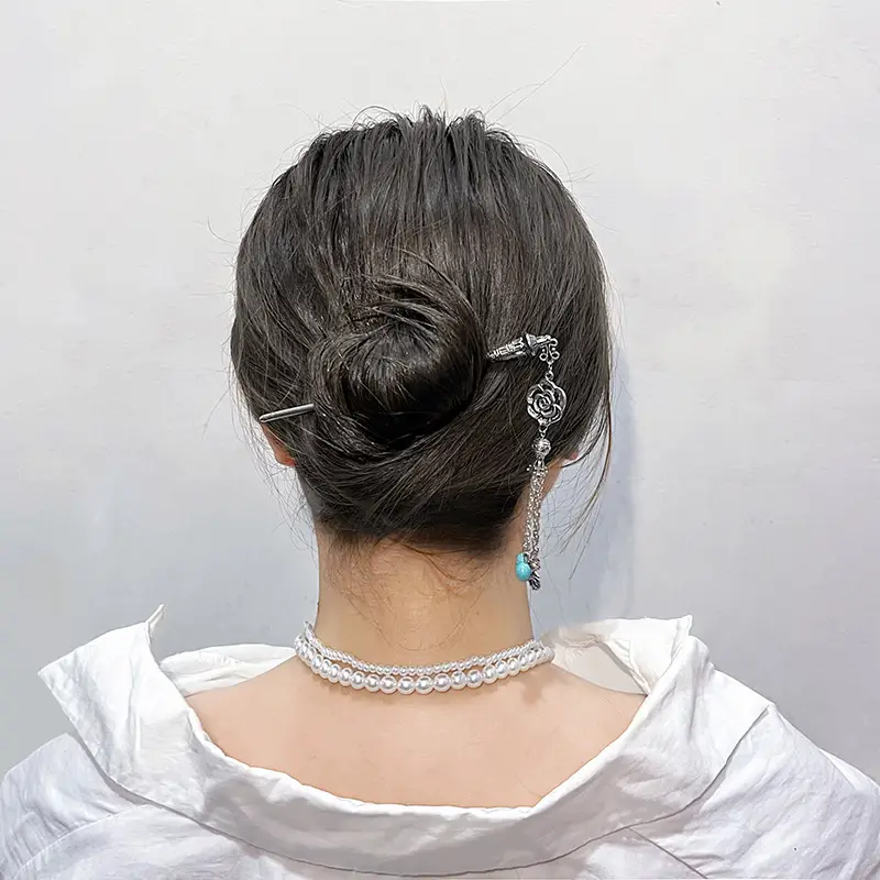 New Chinese Style National Tide Hairpin Earrings - Image 43