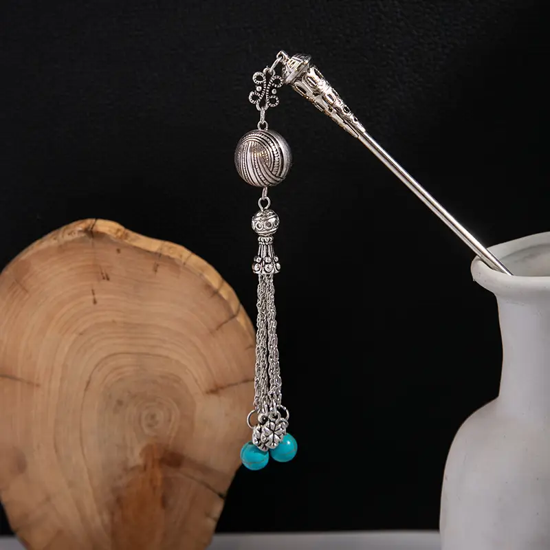 New Chinese Style National Tide Hairpin Earrings - Image 13