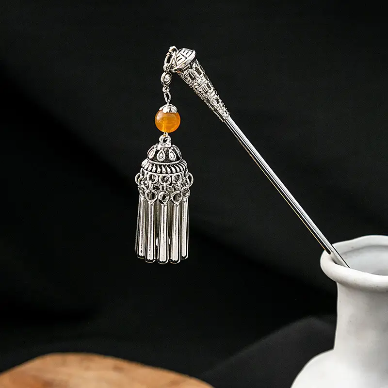 New Chinese Style National Tide Hairpin Earrings - Image 3