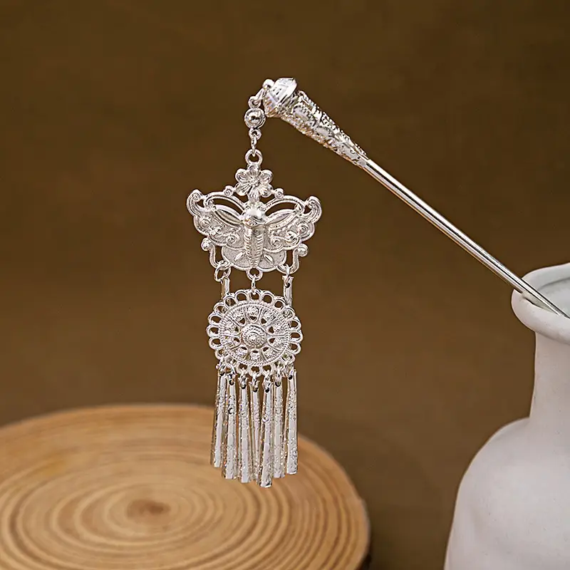 New Chinese Style National Tide Hairpin Earrings - Image 4