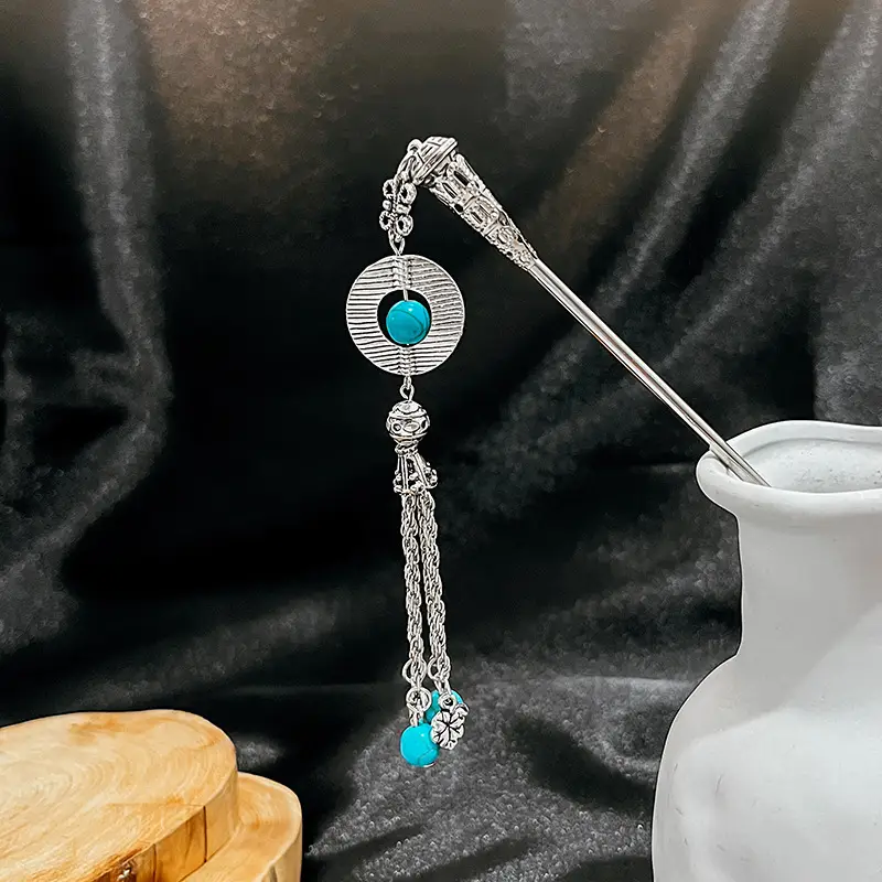 New Chinese Style National Tide Hairpin Earrings - Image 5