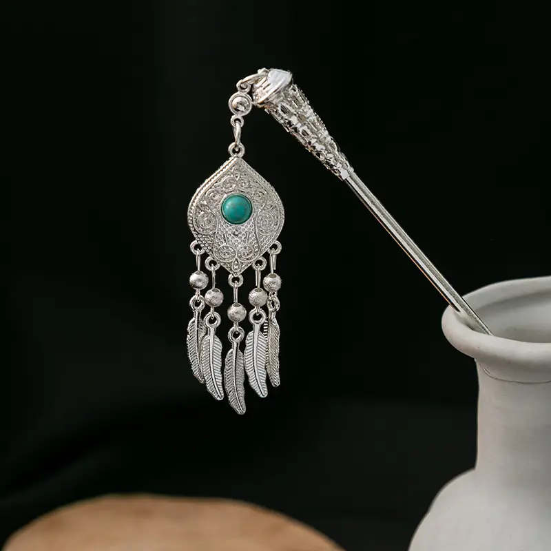 New Chinese Style National Tide Hairpin Earrings - Image 8