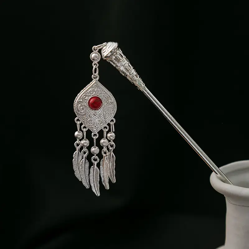 New Chinese Style National Tide Hairpin Earrings - Image 9