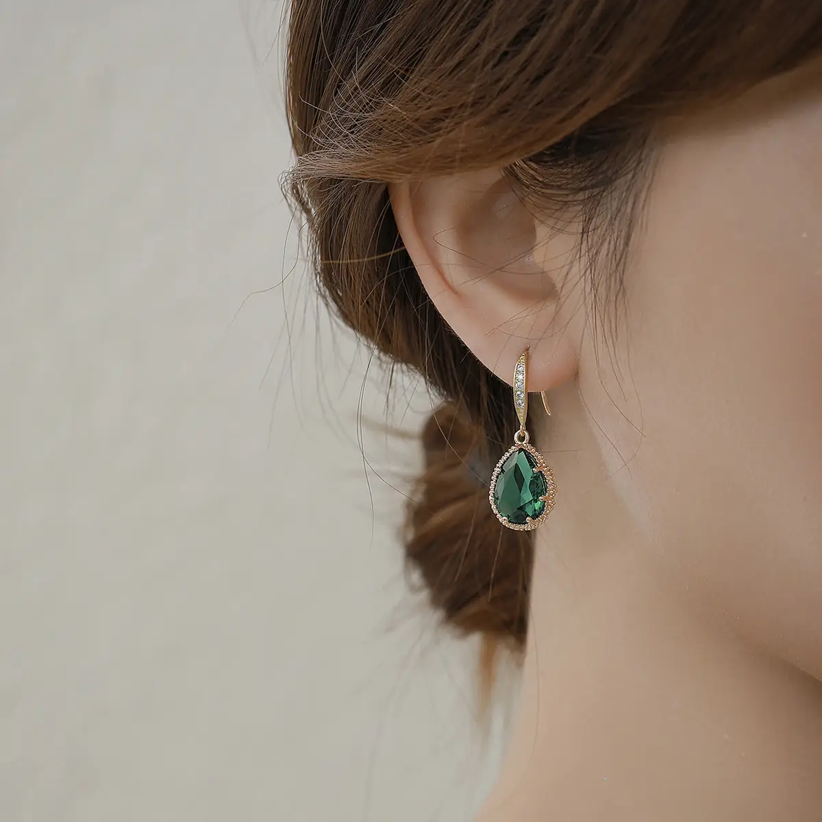 Geometric Crystal Glass Earrings Heavy Industry Mixed Batch Yiwu - Image 6