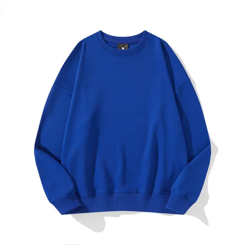 Men Women Off-Shoulder Grey Sweatshirt 260g - Image 12
