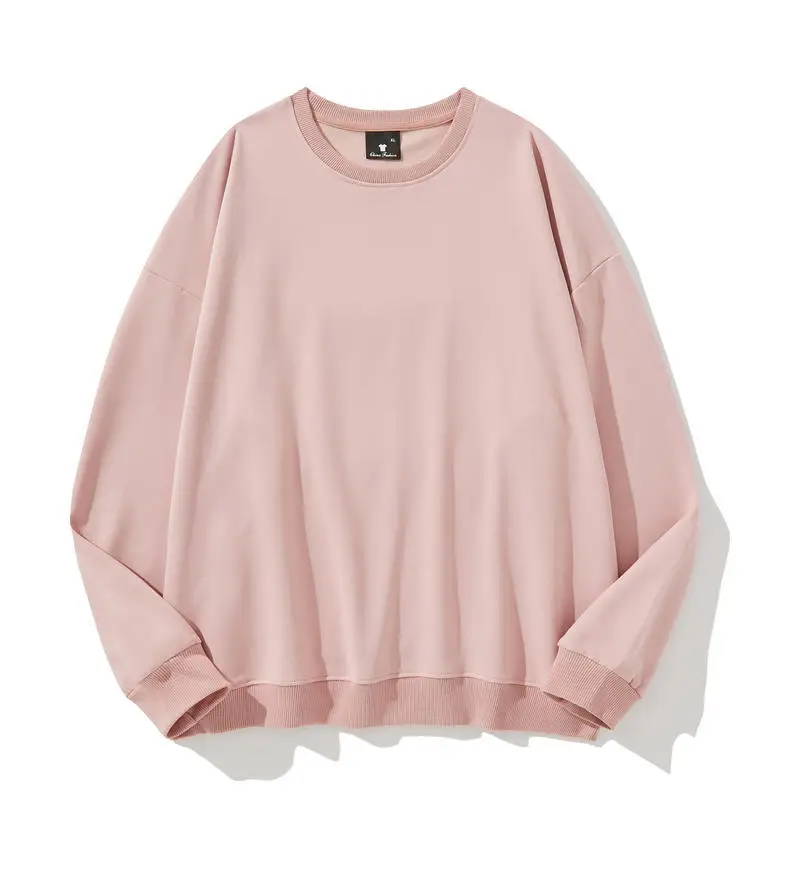 Men Women Off-Shoulder Grey Sweatshirt 260g - Image 14