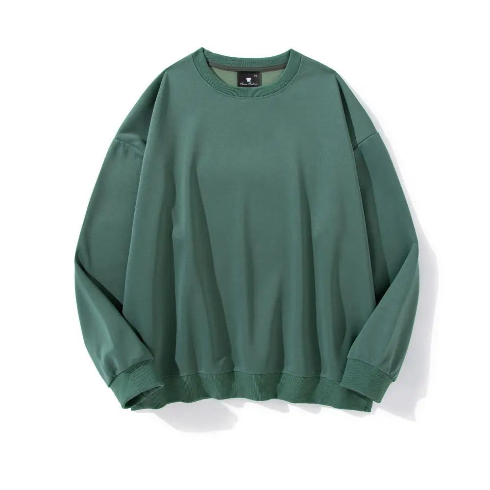Men Women Off-Shoulder Grey Sweatshirt 260g - Image 4