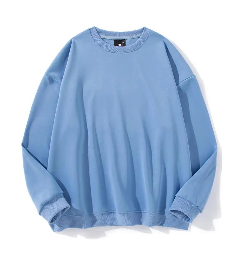 Men Women Off-Shoulder Grey Sweatshirt 260g - Image 9