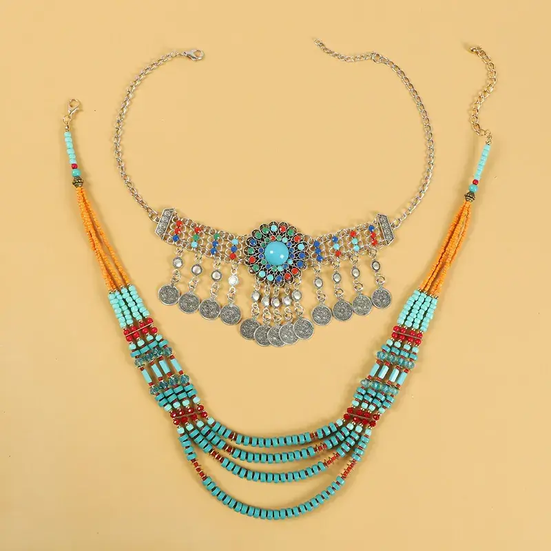 Alien Style Ethnic Headwear Necklace Women - Image 6