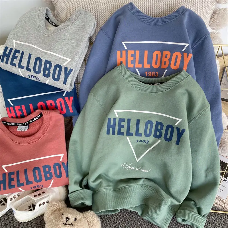 New Boys Hello Boy Sweater 2025 Spring Top - Image 17