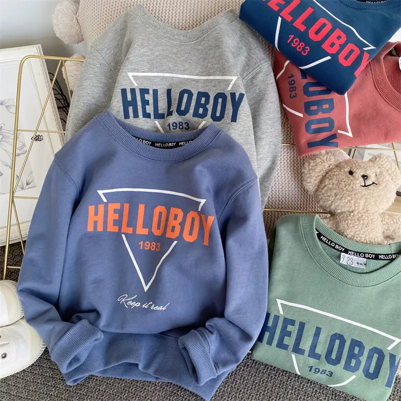 New Boys Hello Boy Sweater 2025 Spring Top - Image 19