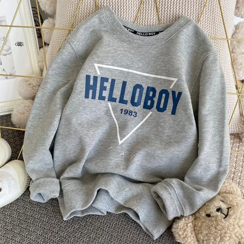New Boys Hello Boy Sweater 2025 Spring Top - Image 5
