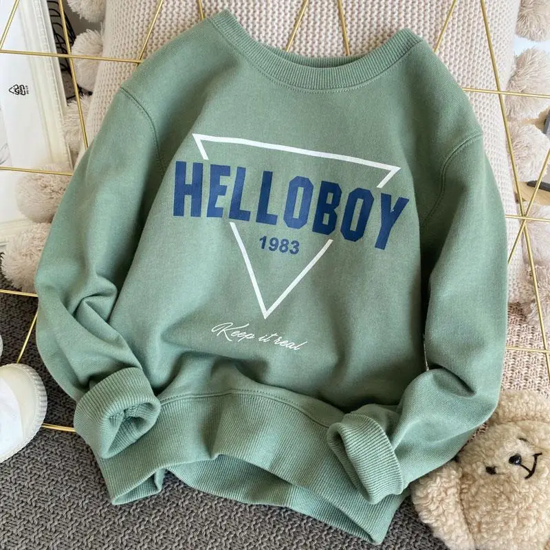 New Boys Hello Boy Sweater 2025 Spring Top - Image 9
