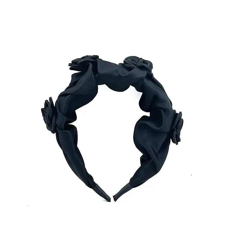 Women Satin Bow Headband with Sweet Pink Lolita Clip - Image 28