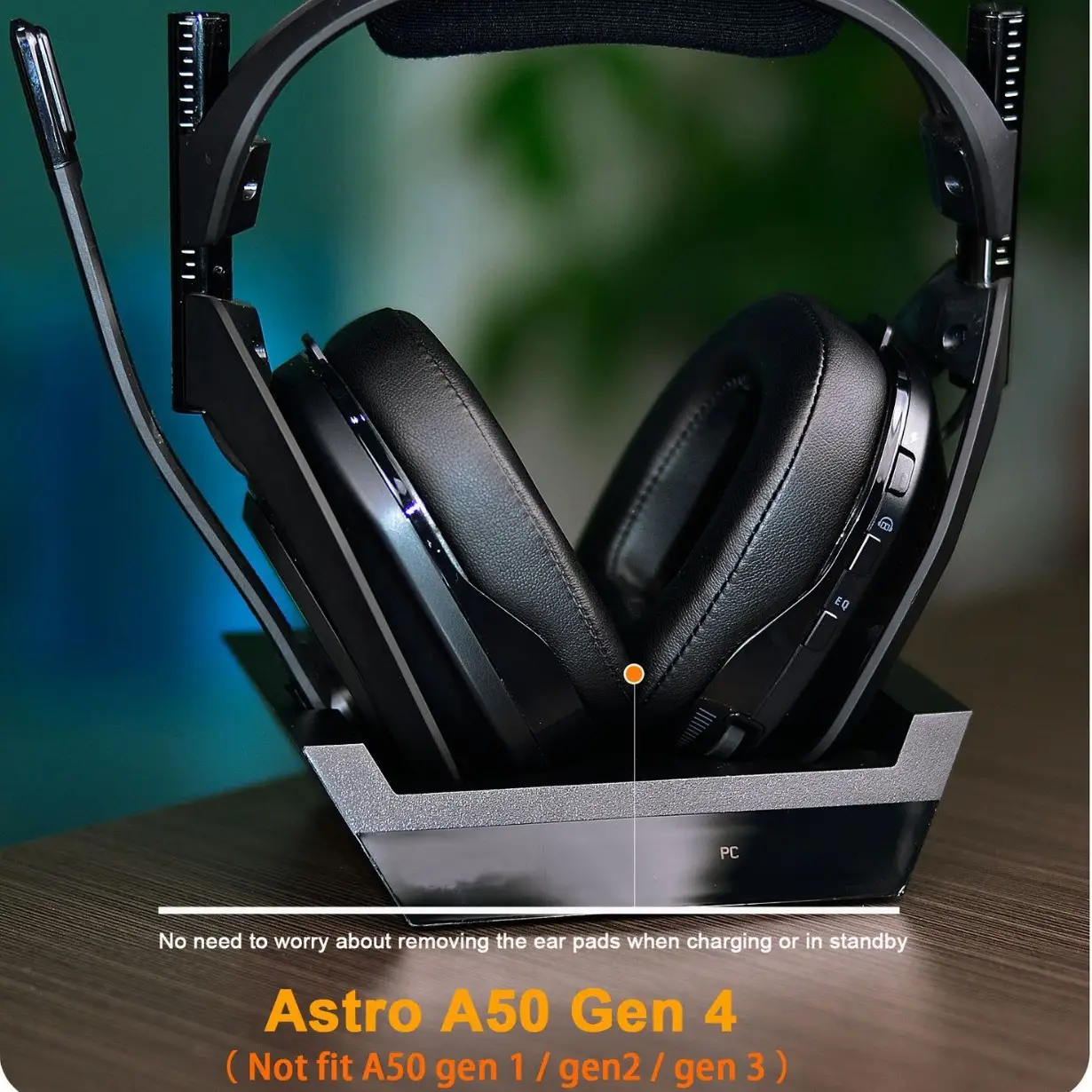 Black Logitech Astro A50X Earmuffs with Magnet Buckle - Image 12