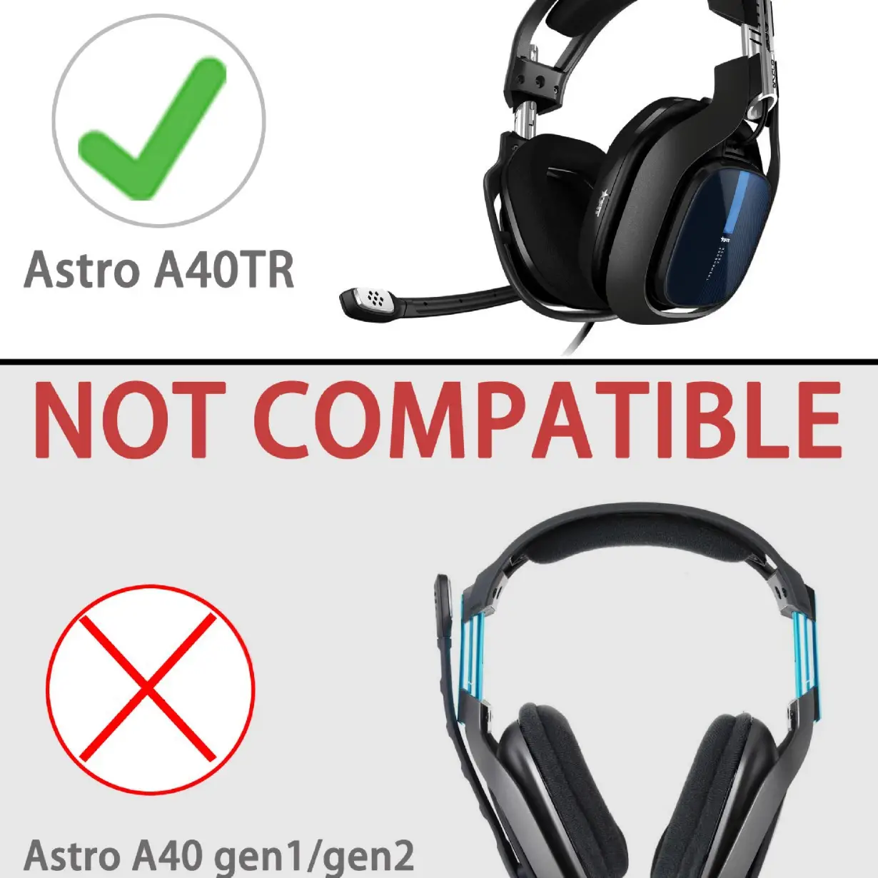 Black Earmuff with Buckle Magnet for Astro A40TR