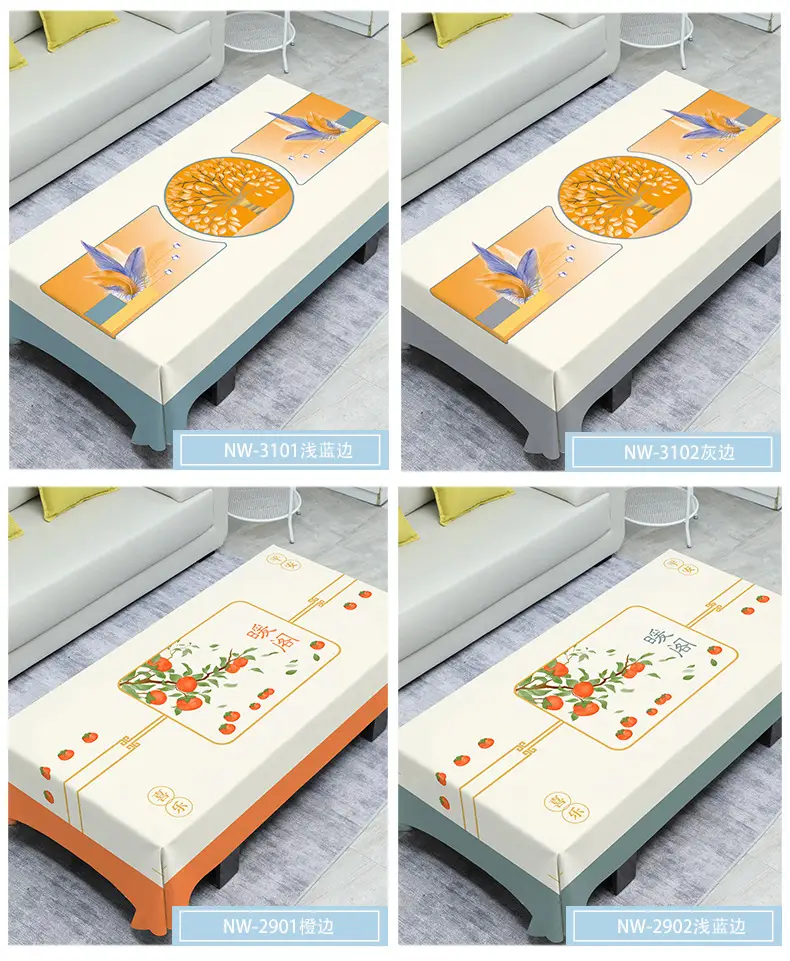 Anti-Slip Waterproof Oil-Proof Rectangular Coffee Tablecloth — feature 21