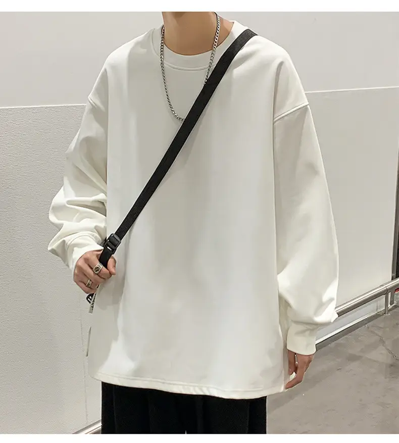 2024 New Hong Kong Style Loose Fit Crewneck Sweatshirt — feature 20