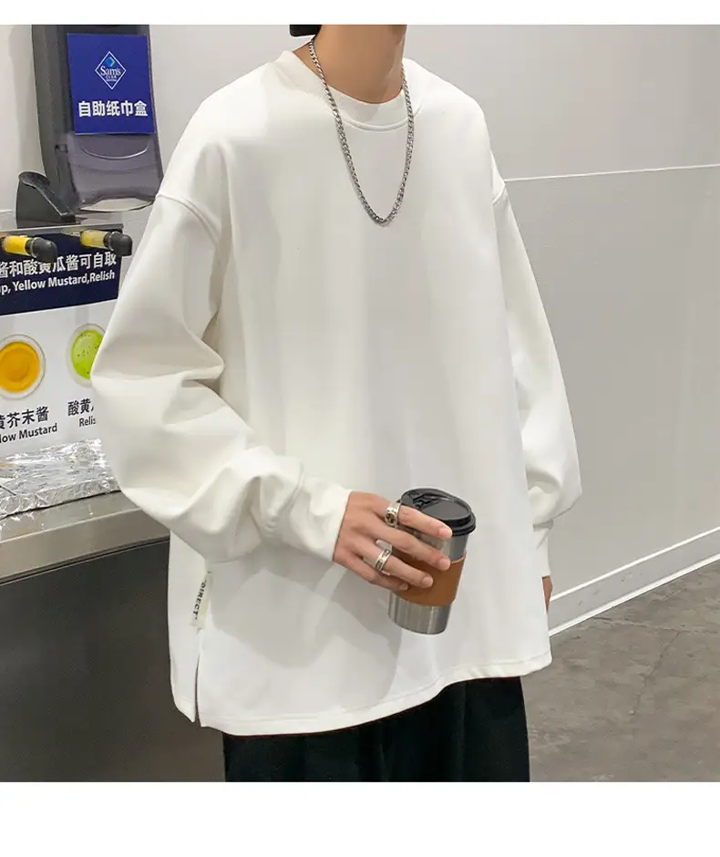 2024 New Hong Kong Style Loose Fit Crewneck Sweatshirt — feature 22