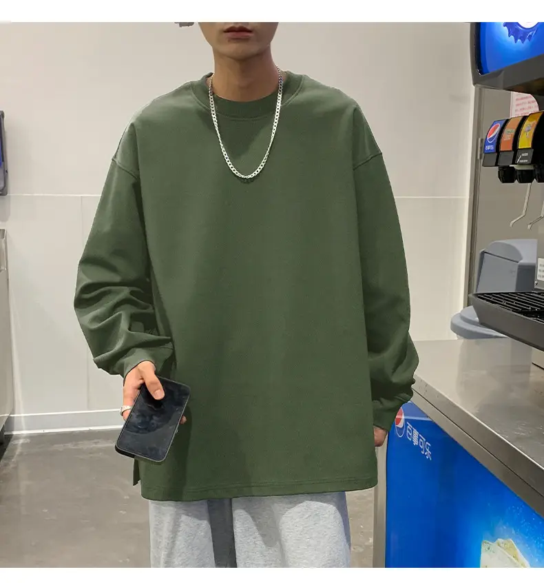 2024 New Hong Kong Style Loose Fit Crewneck Sweatshirt — feature 27