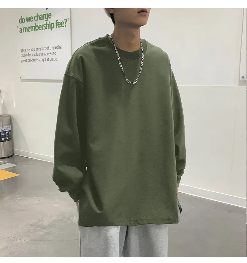 2024 New Hong Kong Style Loose Fit Crewneck Sweatshirt — feature 28