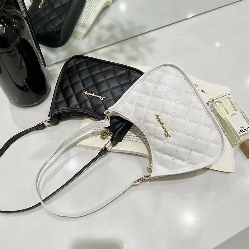 Black Embroidered Armpit Bag for Women 2022 - Image 8
