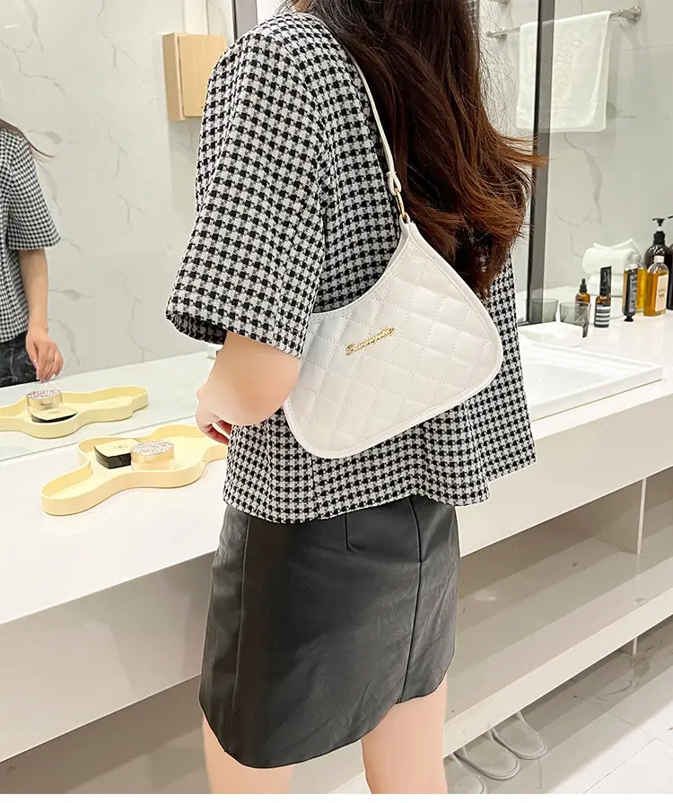 Black Embroidered Armpit Bag for Women 2022 — feature 11