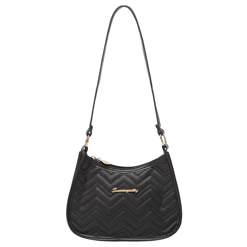 Black Embroidered Armpit Bag for Women 2022 — feature 15